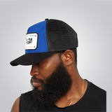 KOBO Metal Plate Trucker Hat: Naija Federal Blue