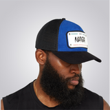 KOBO Metal Plate Trucker Hat: Naija Federal Blue