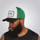 KOBO Metal Plate Trucker Hat: Lagos Naija Green