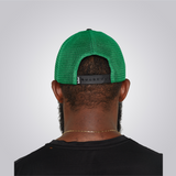 KOBO Metal Plate Trucker Hat: Lagos Naija Green