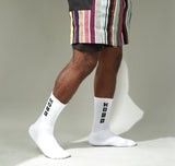 KOBO Crew Socks: White