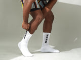 KOBO Crew Socks: White