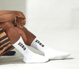 KOBO Crew Socks: White