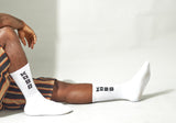 KOBO Crew Socks: White